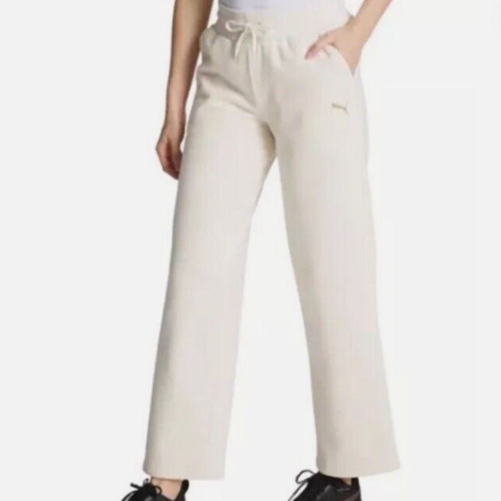 Puma fleece straight leg pants